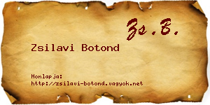 Zsilavi Botond névjegykártya