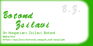 botond zsilavi business card